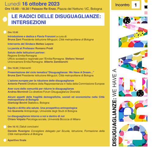 Convegno d’apertura: “Le radici delle disuguaglianze: INTERSEZIONI”