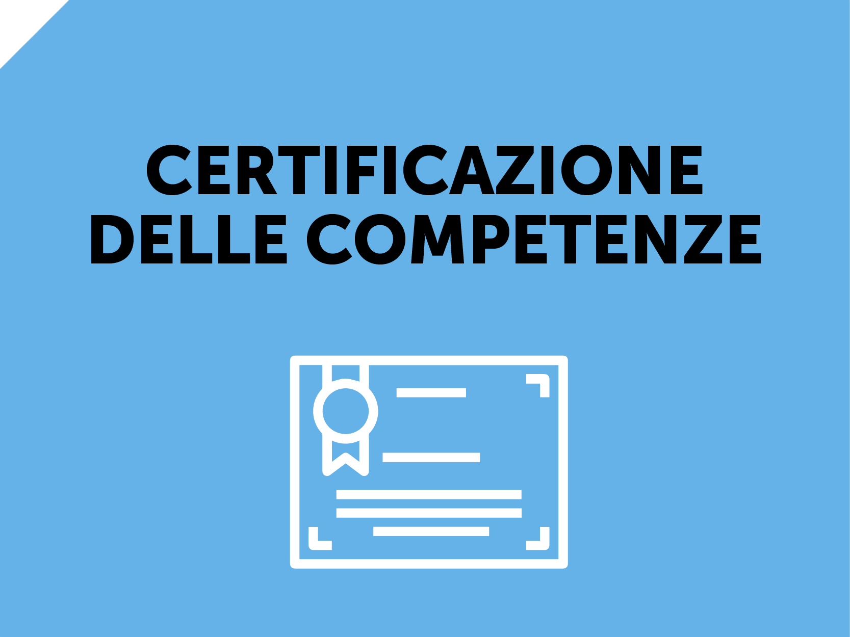 servizi di identificazione, validazione e certificazione delle competenze nell'ambito dell'apprendimento permanente