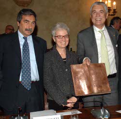 Da sinistra Marino Bartoletti, Beatrice Draghetti, Gabriele Del Torchio