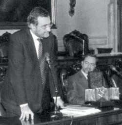 Ernesto Caffo e il presidente Lamberto Cotti