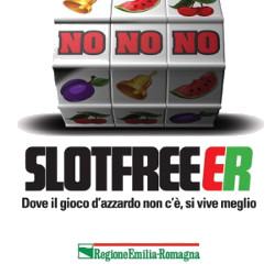 Marchio Slot FreE-R. Campagna di sensibilizzazione contro la diffusione del gioco d'azzardo.