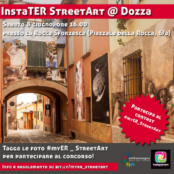 Locandina contest InstaTER StreetArt a Dozza
