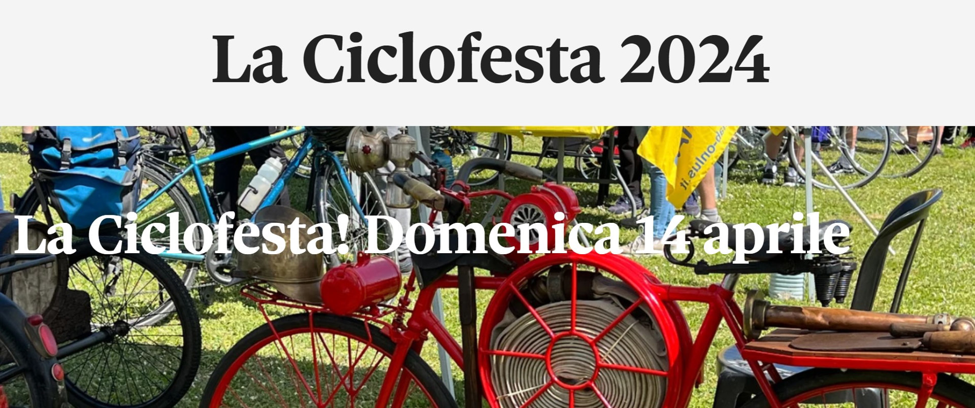 Ciclofesta a Crevalcore. Domenica 14 aprile