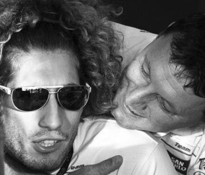 Marco Simoncelli e Valentino Rossi