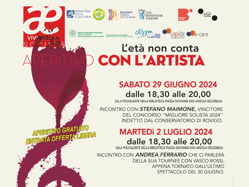Anzola dell'Emilia | Aperitivo con l'artista