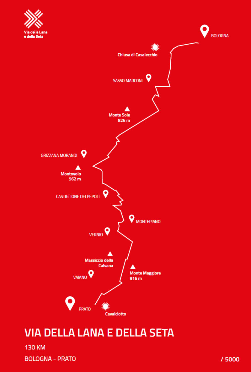 percorso via della lana e della seta