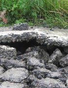 I danni del terremoto sulla Sp 13 Coronella-Ponte Panfilia